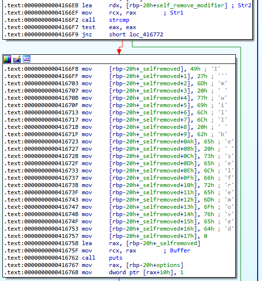 IDA: the -sr option setting the self_remove_modifier boolean